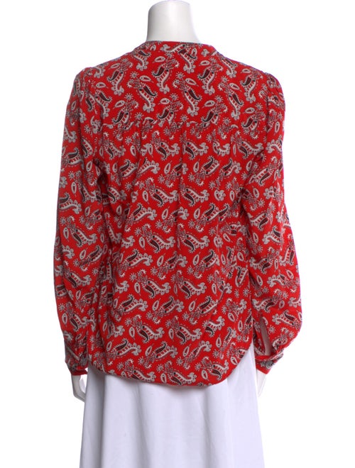 Veronica Beard Silk Printed Blouse