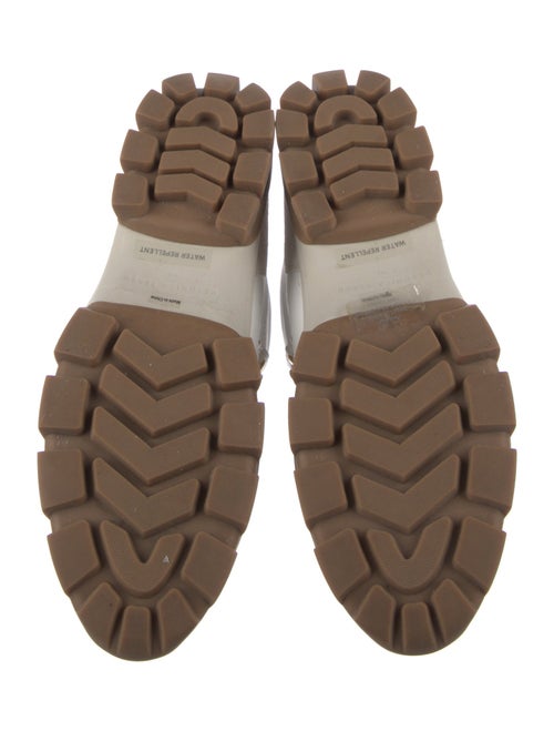 Veronica Beard Leather Colorblock Pattern Lace-Up Boots