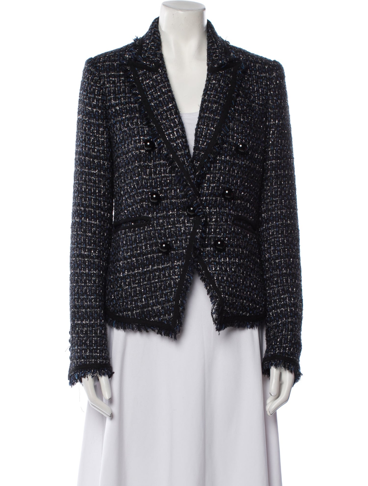 Veronica Beard Tweed Pattern Blazer