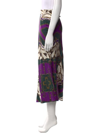 Veronica Beard Printed Midi Length Skirt