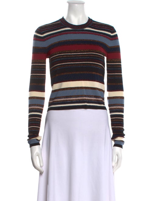 Veronica Beard Striped Crew Neck Sweater