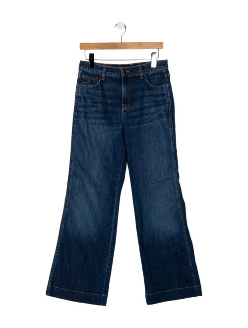 Veronica Beard Mid-Rise Wide Leg Jeans
