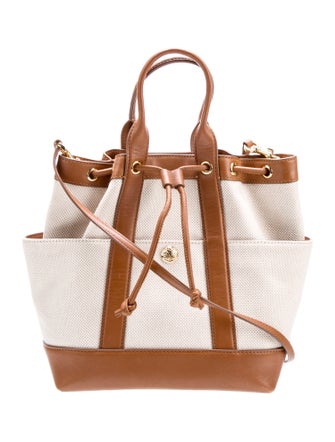 Veronica Beard Canvas Top Handle Bag