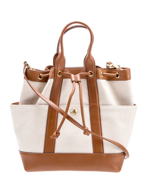 Veronica Beard Canvas Top Handle Bag