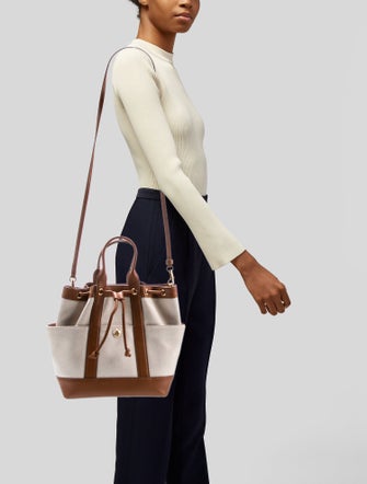 Veronica Beard Canvas Top Handle Bag