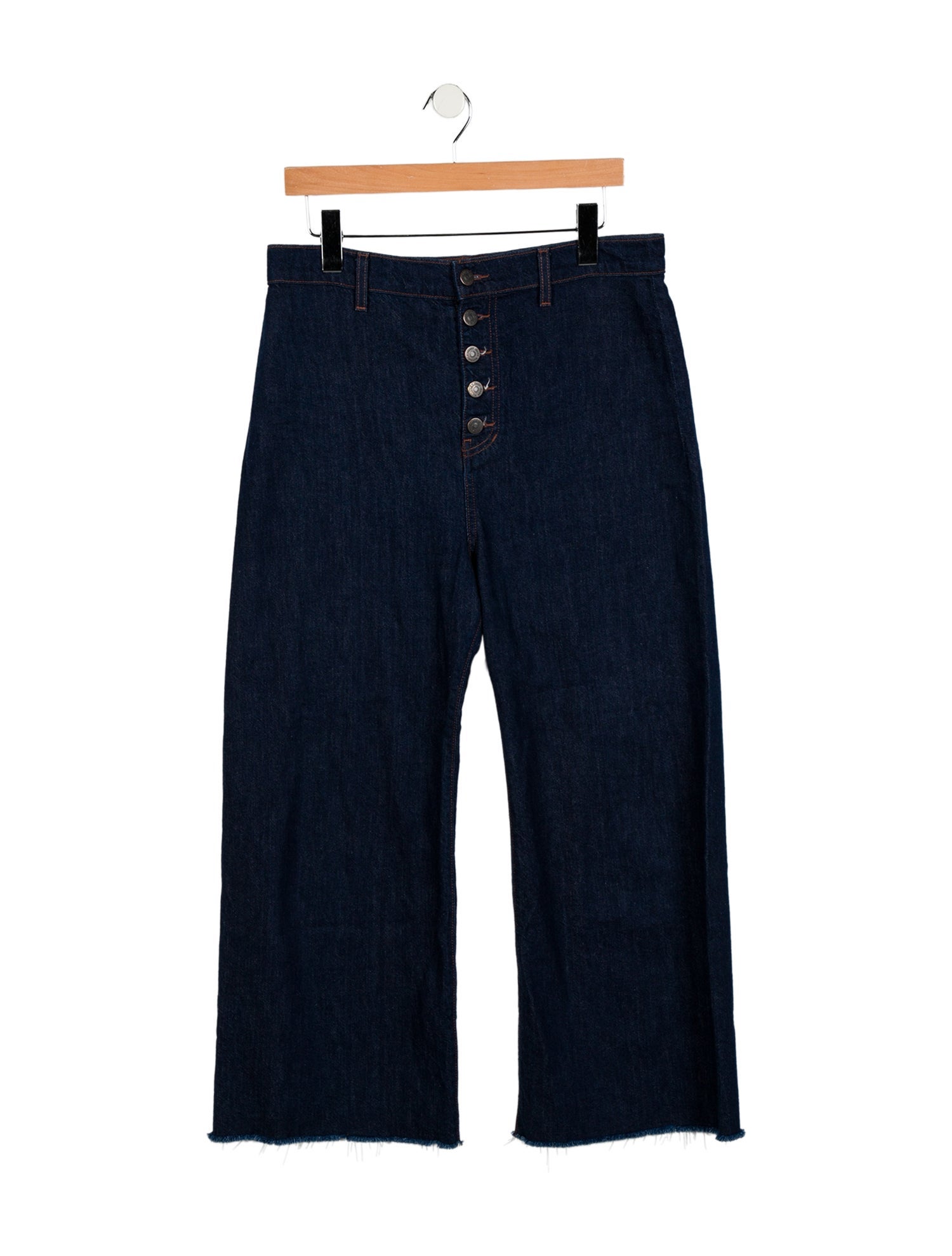 Veronica Beard High-Rise Wide Leg Jeans