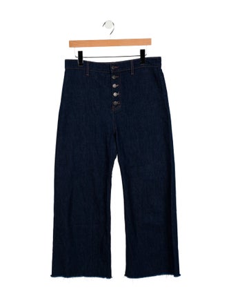 Veronica Beard High-Rise Wide Leg Jeans