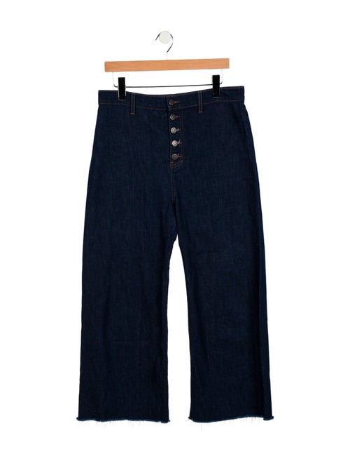 Veronica Beard High-Rise Wide Leg Jeans