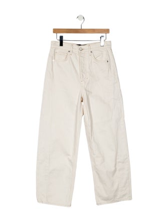 Veronica Beard High-Rise Wide Leg Jeans