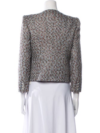 Veronica Beard Tweed Pattern Evening Jacket