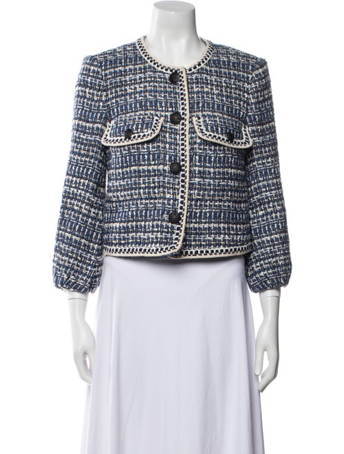 Veronica Beard Tweed Pattern Evening Jacket