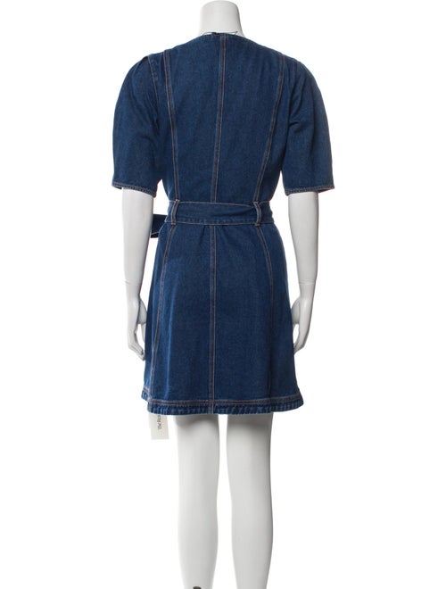 Veronica Beard V-Neck Mini Dress