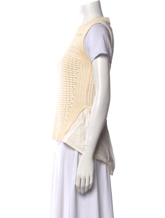 Veronica Beard Crew Neck Short Sleeve Top