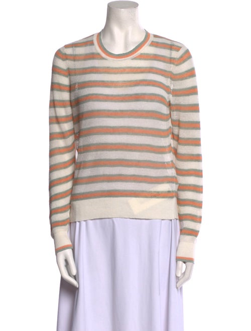 Veronica Beard Linen Striped Sweater