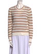 Veronica Beard Linen Striped Sweater