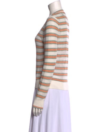 Veronica Beard Linen Striped Sweater