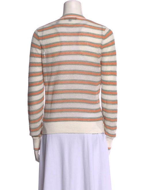 Veronica Beard Linen Striped Sweater