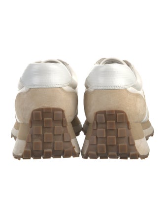 Veronica Beard Leather Colorblock Pattern Sneakers