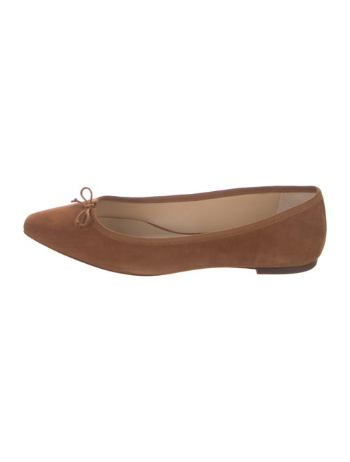 Veronica Beard Suede Bow Accents Ballet Flats
