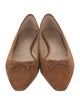 Veronica Beard Suede Bow Accents Ballet Flats