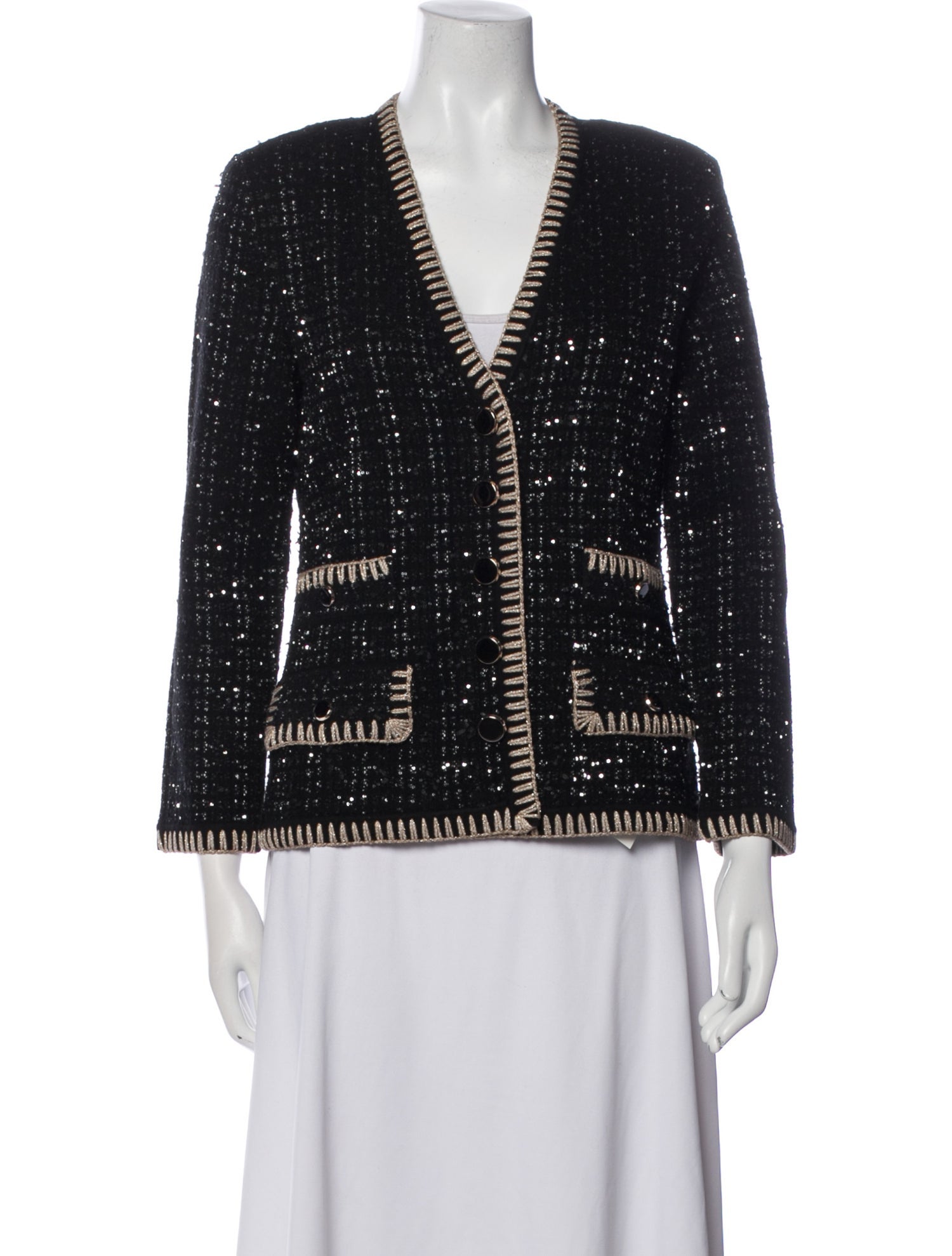 Veronica Beard Tweed Pattern Evening Jacket w/ Tags