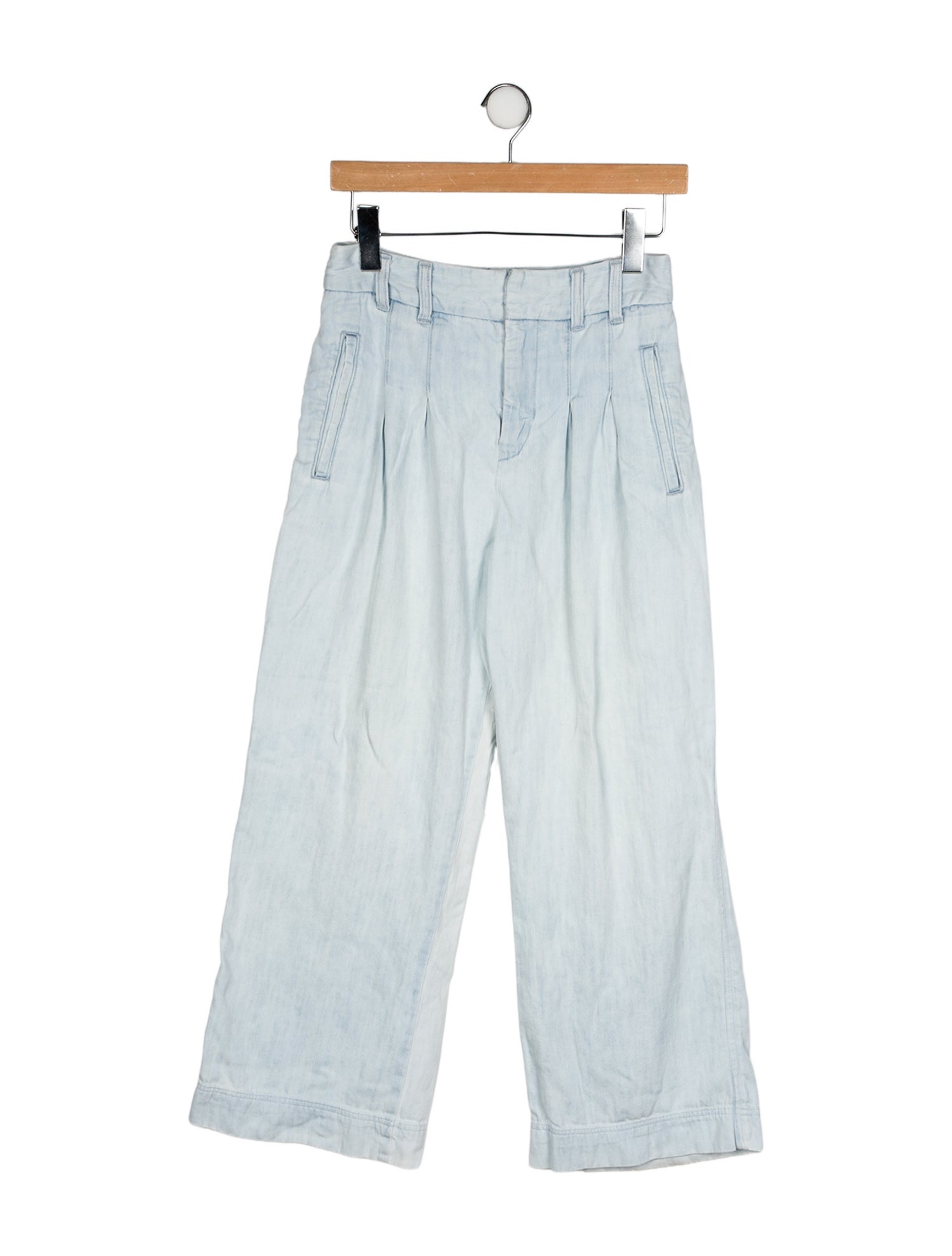 Veronica Beard High-Rise Wide Leg Jeans