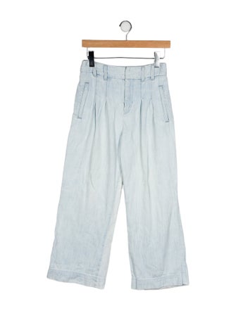 Veronica Beard High-Rise Wide Leg Jeans