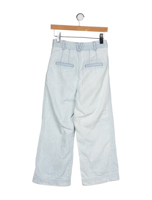 Veronica Beard High-Rise Wide Leg Jeans