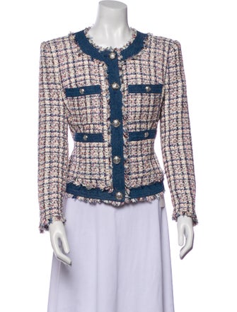 Veronica Beard Tweed Pattern Evening Jacket