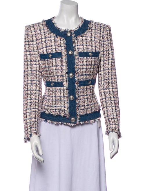 Veronica Beard Tweed Pattern Evening Jacket