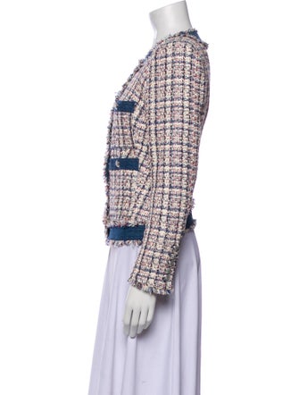 Veronica Beard Tweed Pattern Evening Jacket