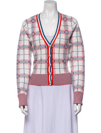 Veronica Beard Plaid Print Blazer