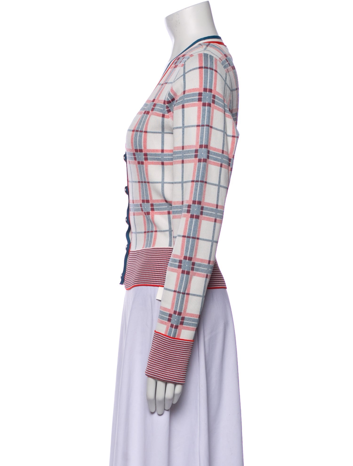 Veronica Beard Plaid Print Blazer