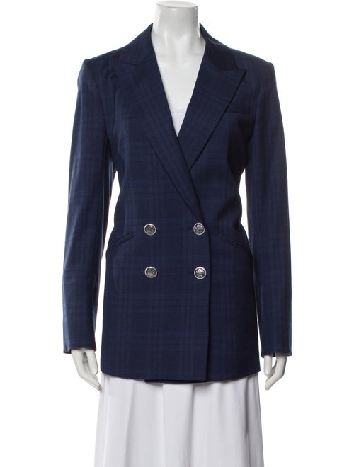 Veronica Beard Plaid Print Blazer