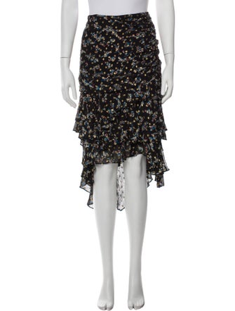 Veronica Beard Silk Midi Length Skirt