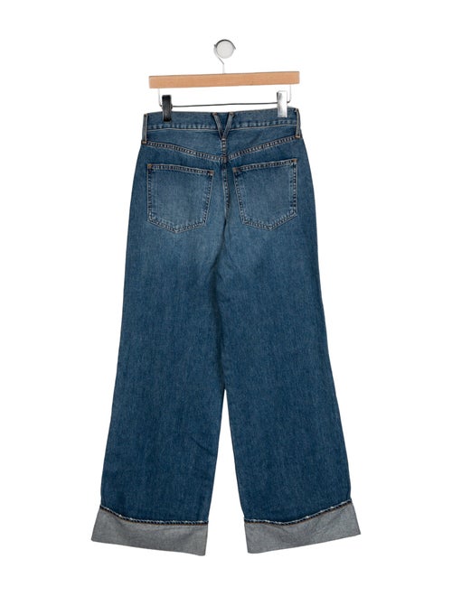 Veronica Beard High-Rise Wide Leg Jeans