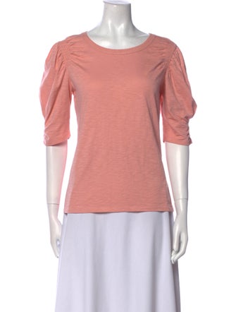 Veronica Beard Bateau Neckline Short Sleeve T-Shirt