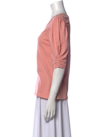 Veronica Beard Bateau Neckline Short Sleeve T-Shirt