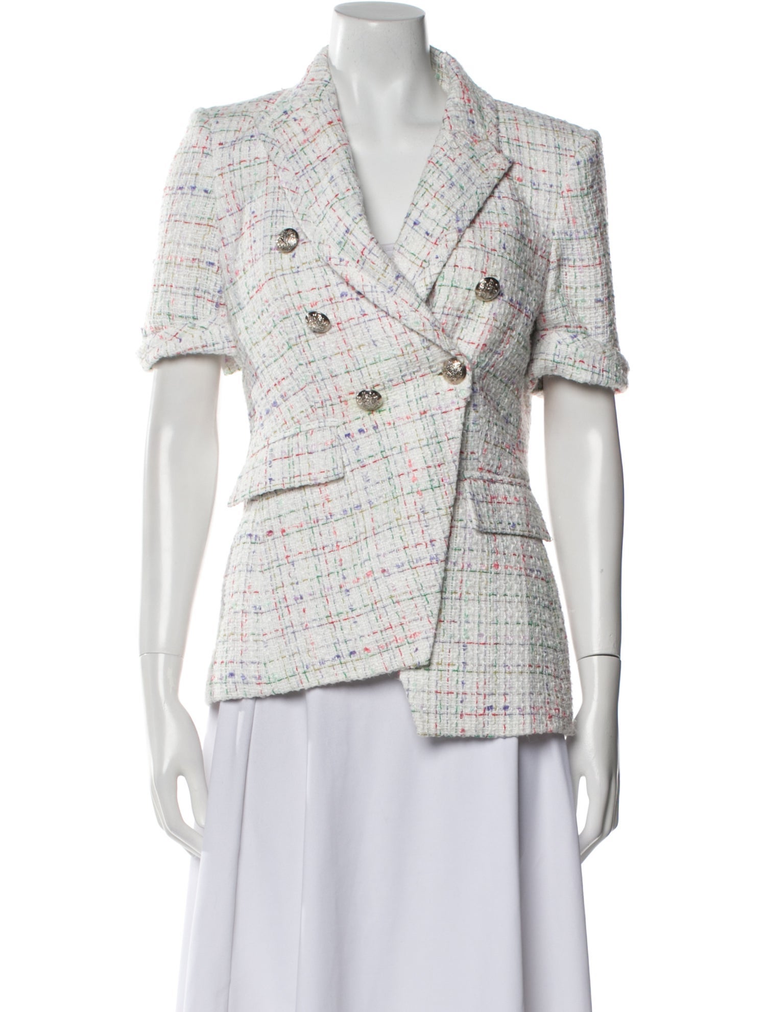 Veronica Beard Tweed Pattern Blazer