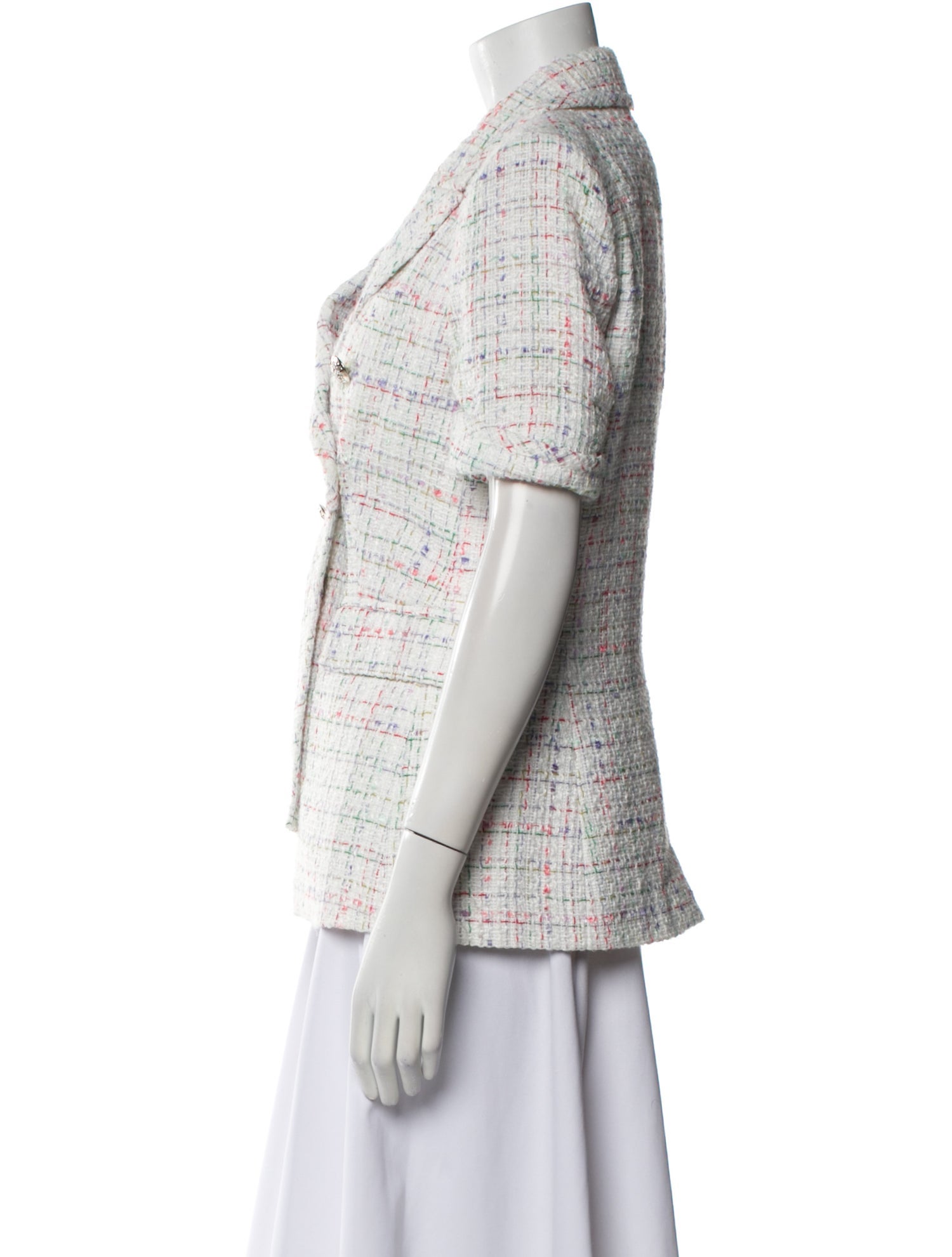 Veronica Beard Tweed Pattern Blazer