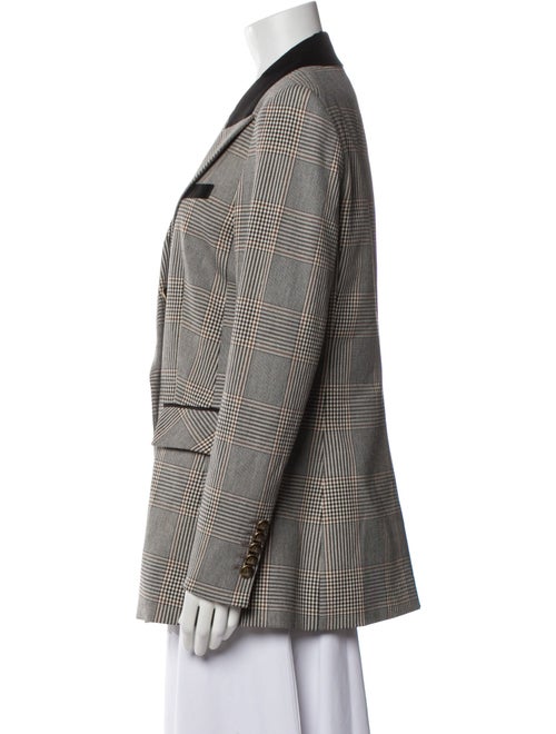 Veronica Beard Plaid Print Blazer