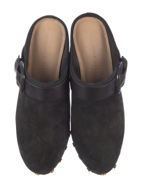 Veronica Beard Suede Studded Accents Mules