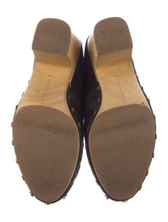 Veronica Beard Suede Studded Accents Mules