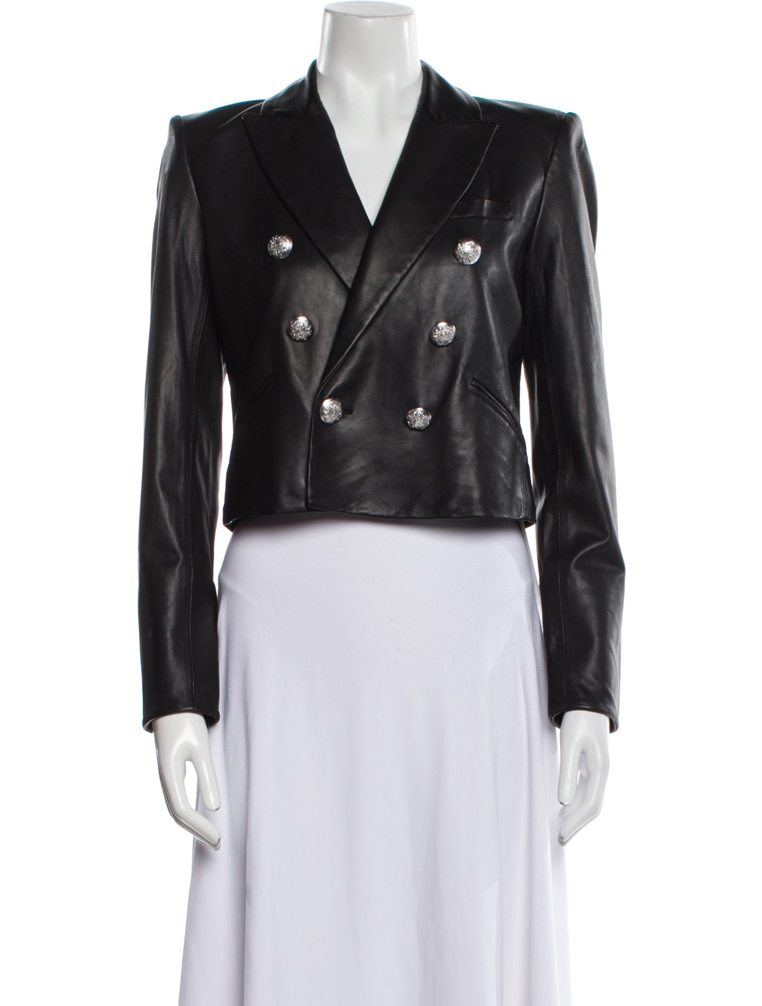 Veronica Beard Lamb Leather Bolero w/ Tags