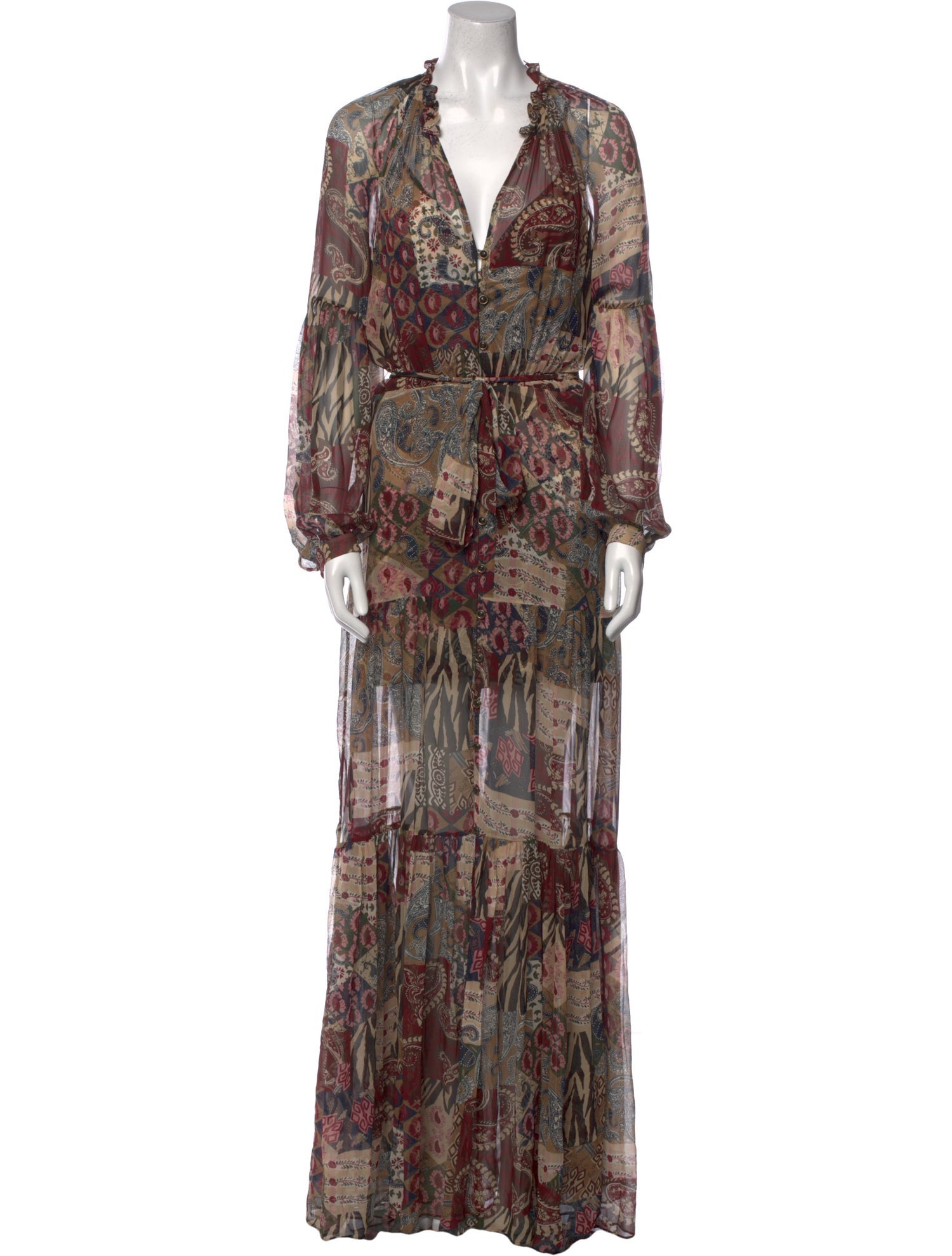 Veronica Beard Silk Long Dress