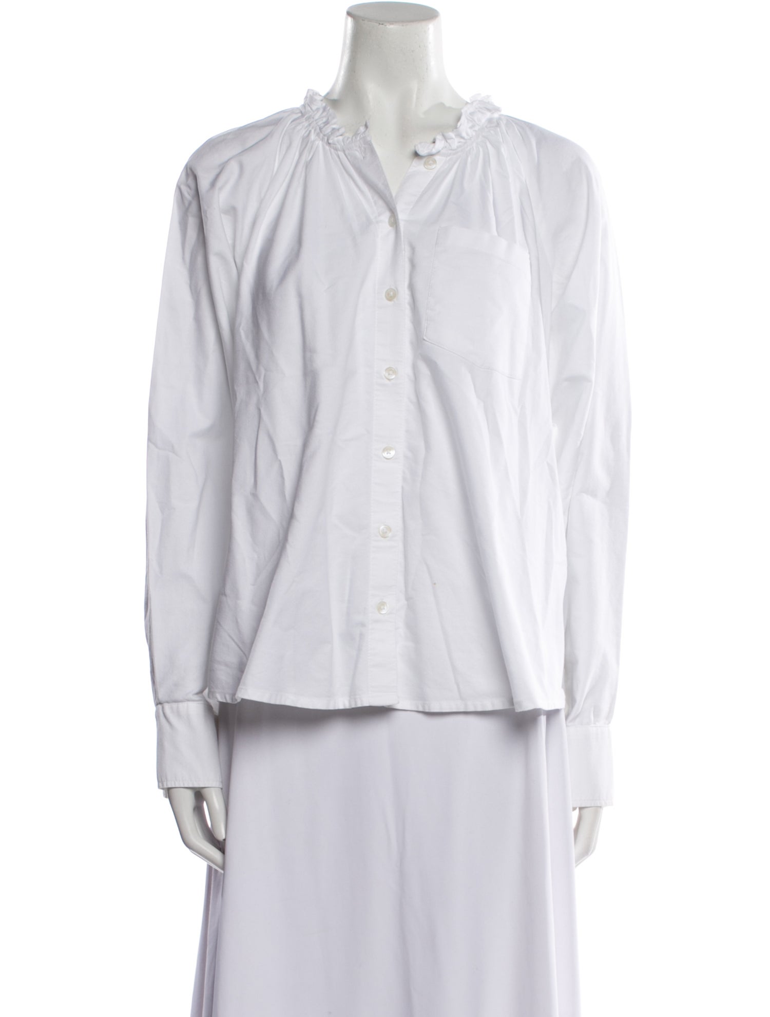 Veronica Beard Long Sleeve Button-Up Top