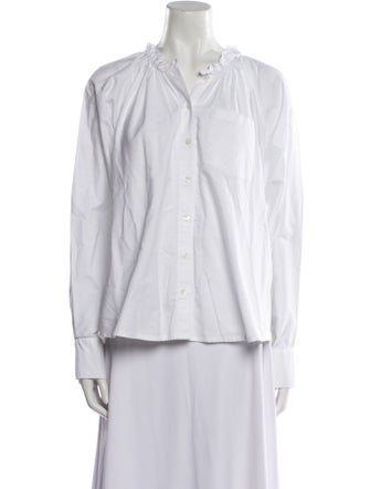 Veronica Beard Long Sleeve Button-Up Top