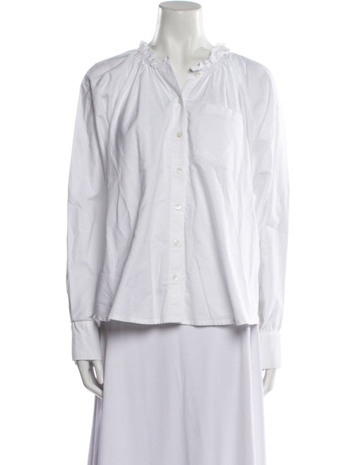 Veronica Beard Long Sleeve Button-Up Top