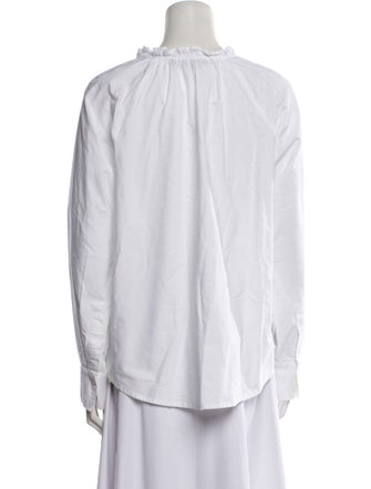 Veronica Beard Long Sleeve Button-Up Top