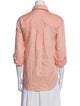 Veronica Beard Linen Three-Quarter Sleeve Button-Up Top